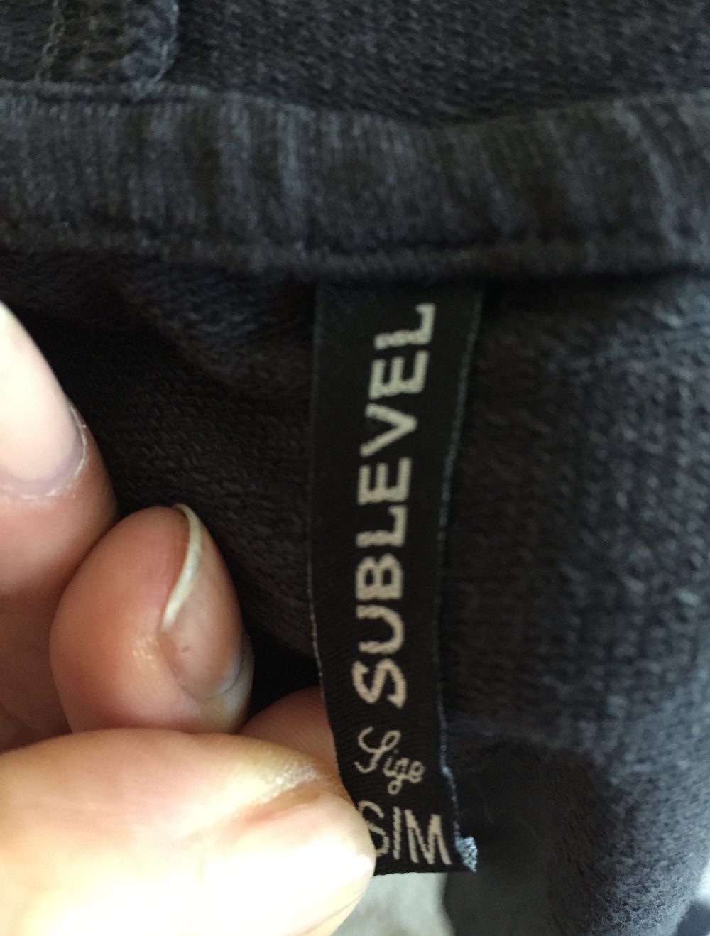 Sublevel Sommer Sweaty Hoodie Cardigan Gr.S/M dunkelgrau
