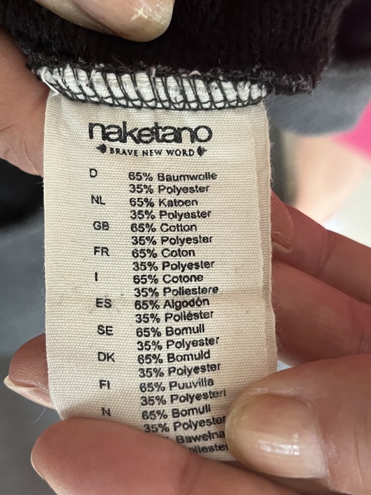 Naketano Hoodie Sweatshirt Gr.M grau Model Schnizzel Dizzel Popizzel Neuwertig