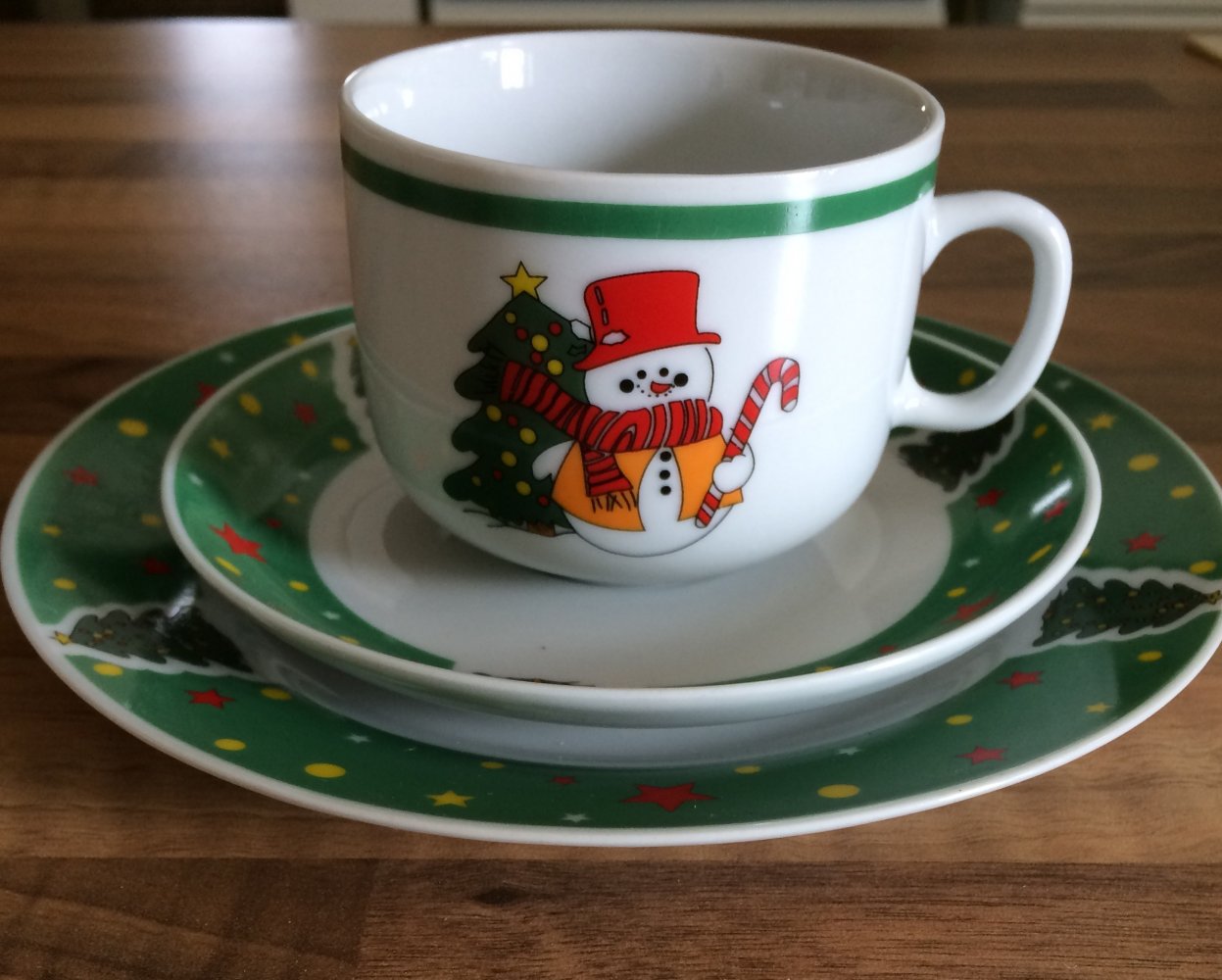 Luciano Café Service 18 teilig Weihnachts X-Mas Motiv Neu