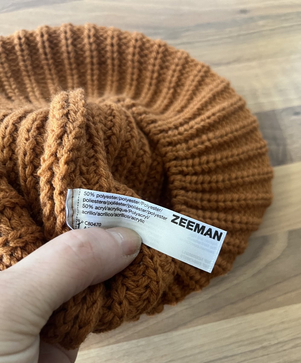 Zeeman Barrett Kunstwolle One Size Rostfarben Grobstrick