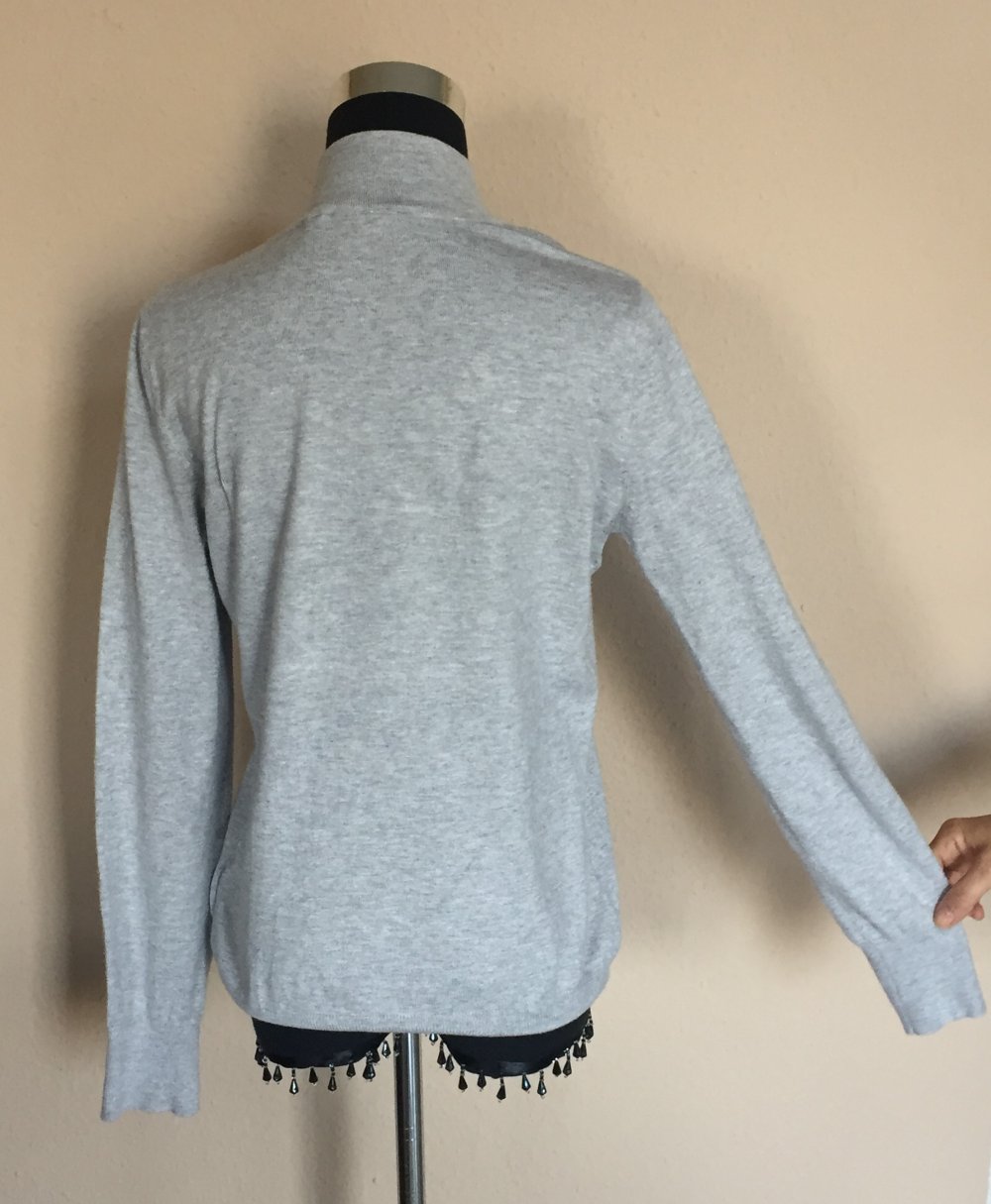 Mark Adam New York Feinstrick Cardigan Gr. M hellgrau