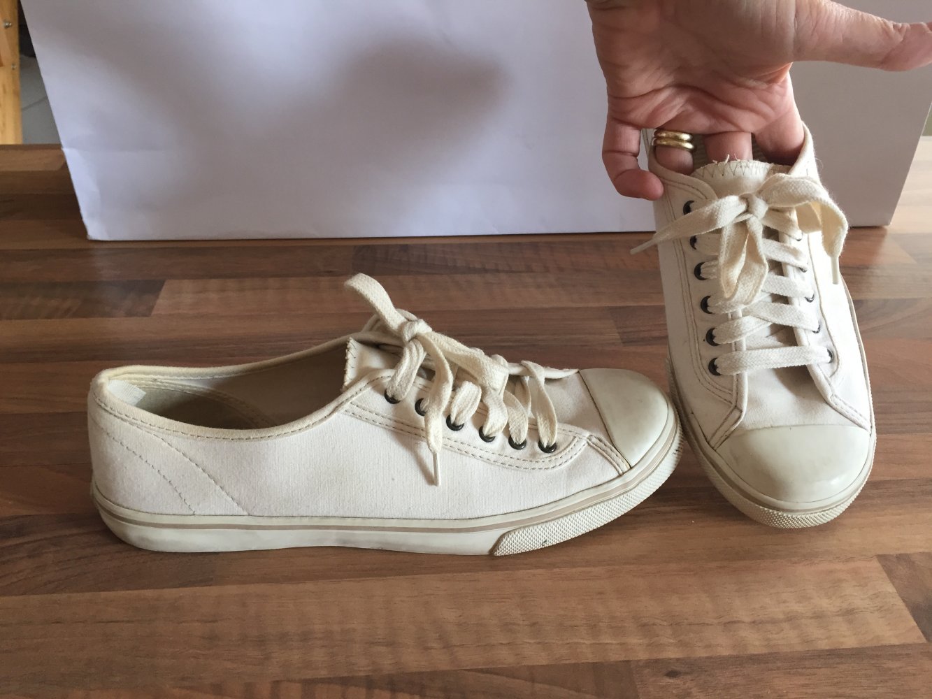 GAP Sommer Stoff Turnschuhe Gr.39 Creme Farben