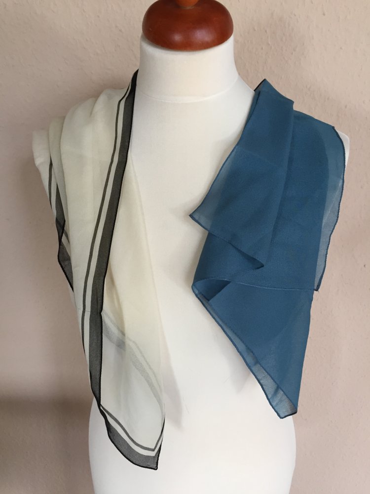 Esprit Halstuch Nickituch Schal 45 x 45cm blau