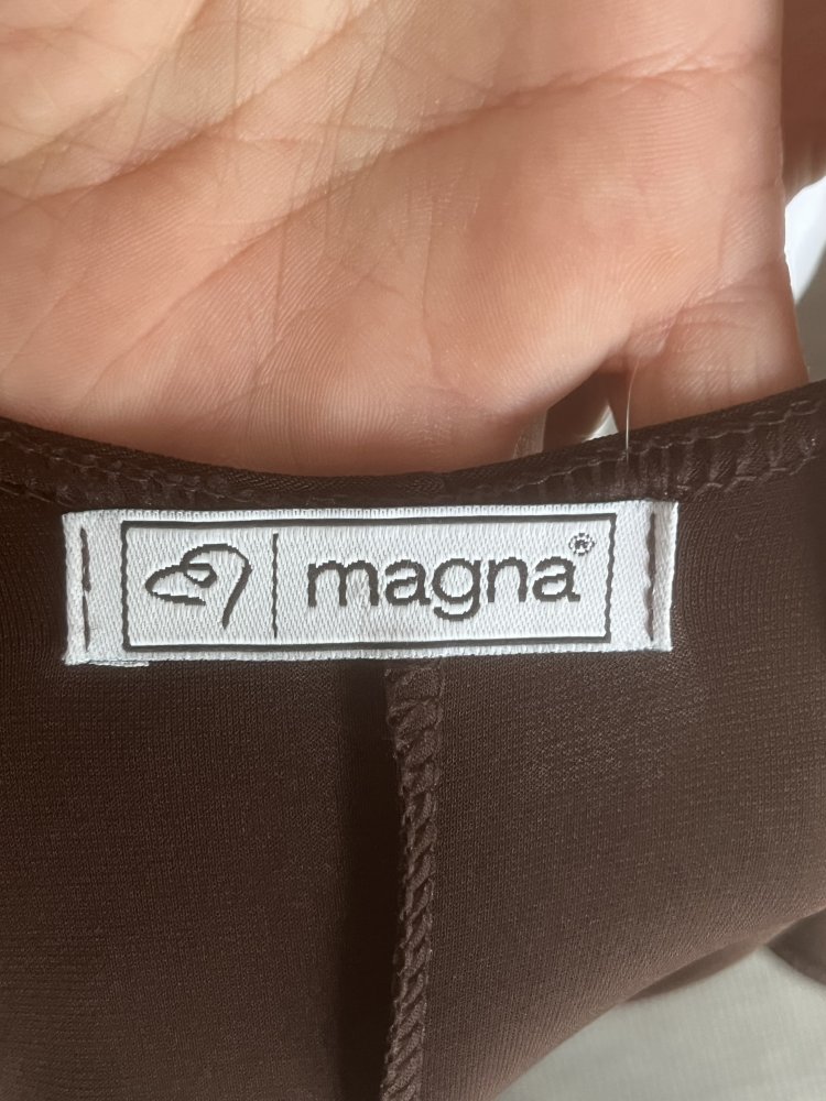 Manga Träger Hängerchen Shirt Gr.50 braun luftig leicht