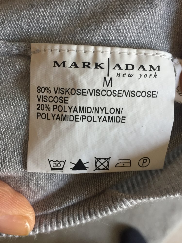 Mark Adam New York Feinstrick Cardigan Gr. M hellgrau