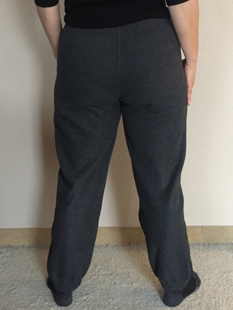 TCM Winter Kuschel Fleece Jogger Gr.L mit Taschen dunkelgrau