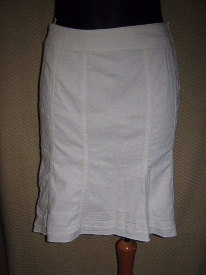 NEUw * Ausgefallen * Leinen * Vokuhila * vorne kurz hinten lang * High Waist * Rock 
