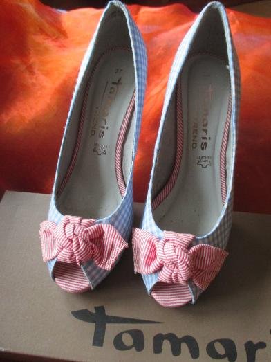 NEU * Ausgefallen * Vichy Karo * Rockabilly * Trachten- Style * Plateau * High- Heels * Stilettos * Peep Toes * Pumps * Schuhe 