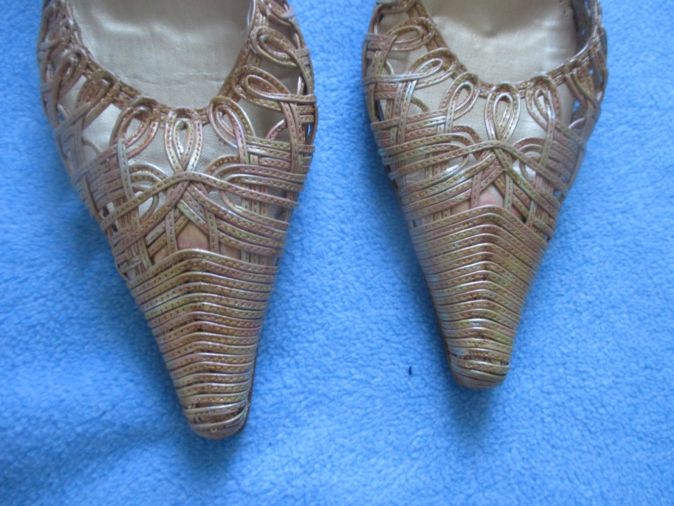  NEU im Karton * Flecht * Häckel- Optik * Echt Leder * High Heels * Slingbacks * Sling- Pumps * Schuhe 
