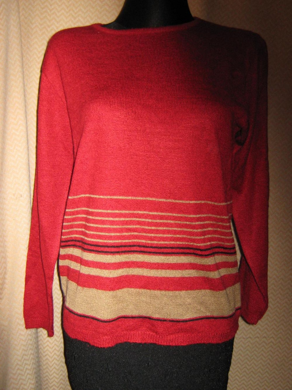 NEU * Edel * klassisch * Original VINTAGE * Streifen * Fein- Strick- Pullover 