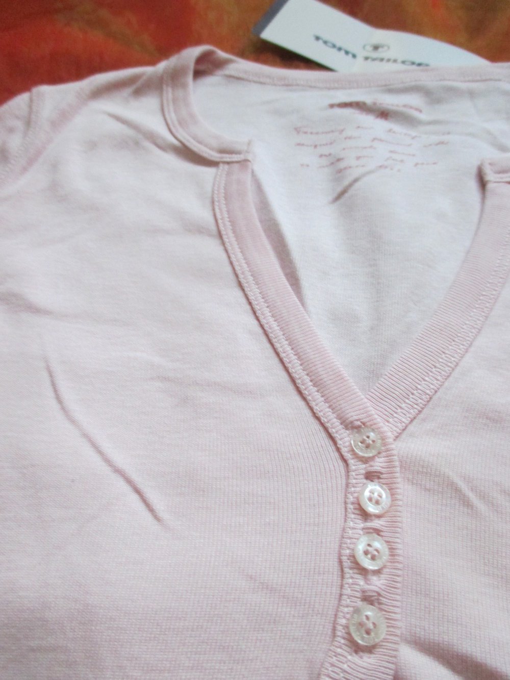 NEU mit ETIKETT * Modern * ausgefallen * Baumwolle * Langarm * Longsleeve * T- Shirt mit Knopfleiste 