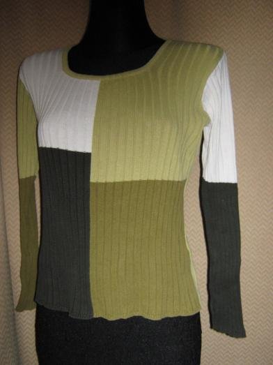 NEU * Edel * stylisch * Color- Blocking * Rippstrick * Pullover 