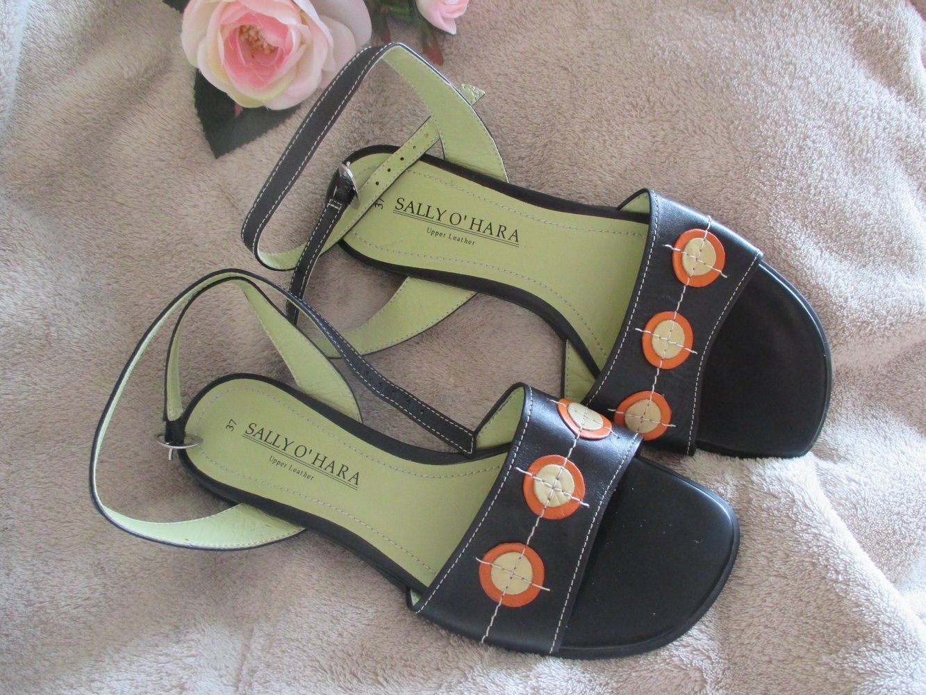 NEU * Echt Nappa Leder * Fessel * Riemchen * Sandalen * Sandaletten 