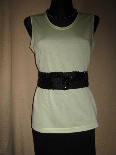 NEUw * Klassisch * edel * Basic * DESIGNER * Tank * Träger- Top * T- Shirt * Gr. 38- 40/ S- M * pistazie- grün * Pastell *