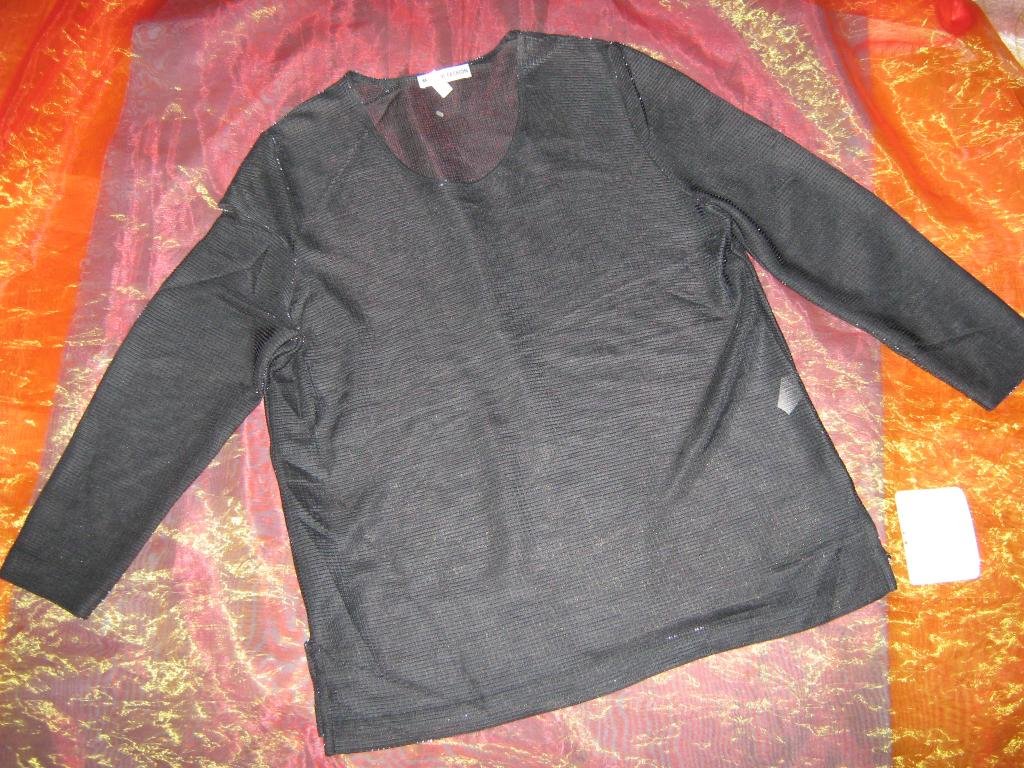 NEU mit ETIKETT * Edel * apart * Glitzer * Lurex * Longsleeve * Langarm * T- Shirt * Tunika * Bluse 