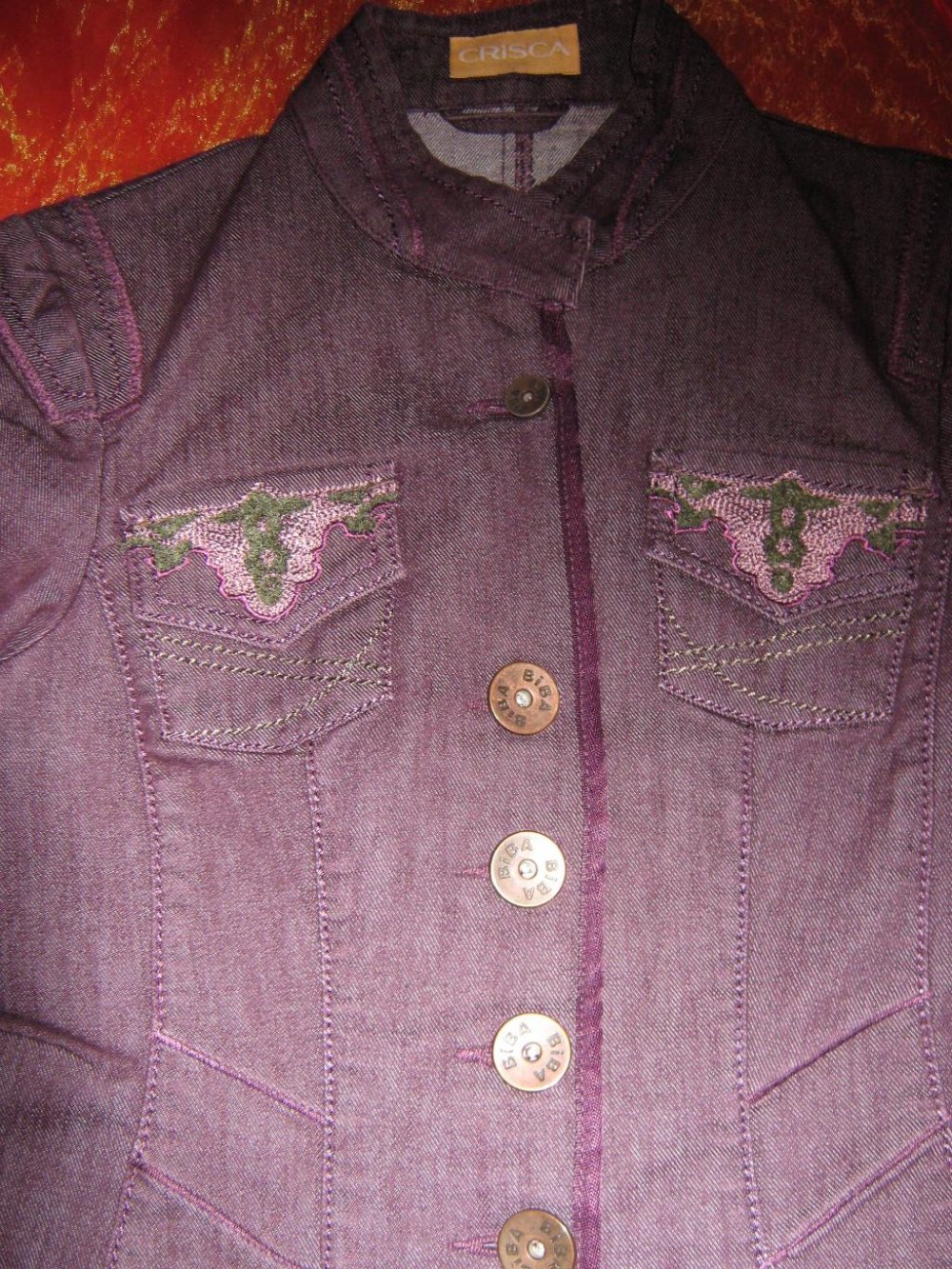 NEU * Ausgefallen * Hippie * Festival * Look * Stickerei * Jeans *Jacke 