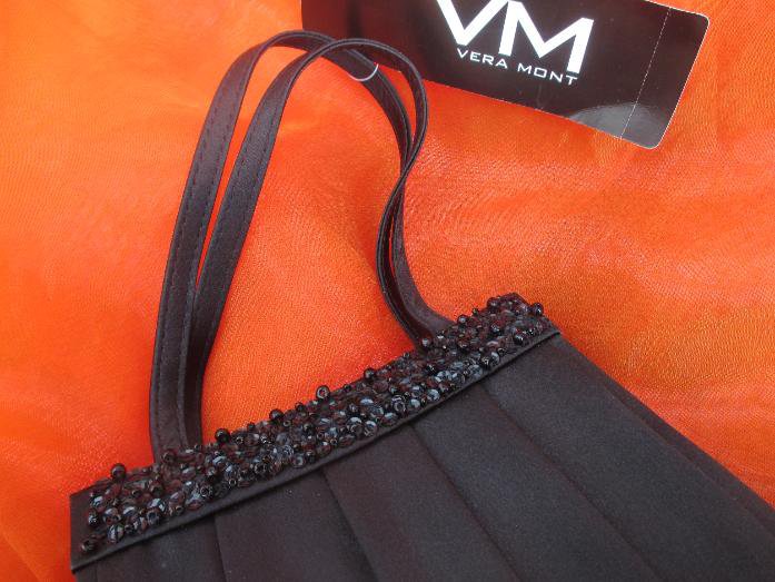 NEU mit ETIKETT * Edel * Swarovski * Strass * Glitzer * Kristalle * Perlen * Stickerei * Seiden Satin * Art- Decò * Abend * Clutch * Henkel * Hand- Tasche Bag 