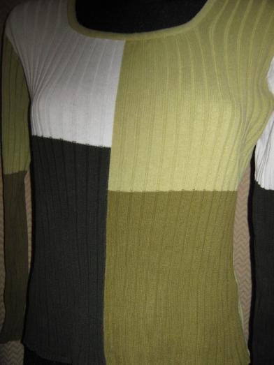 NEU * Edel * stylisch * Color- Blocking * Rippstrick * Pullover 