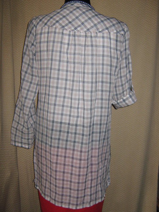 NEU * Long * Langarm * Kurzarm * Umwandelbar * Karo * Bluse * Tunika 