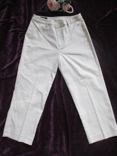 NEU * Edel * klassisch * Stiefel * Capri * Stoff * Dreiviertel * Hose 