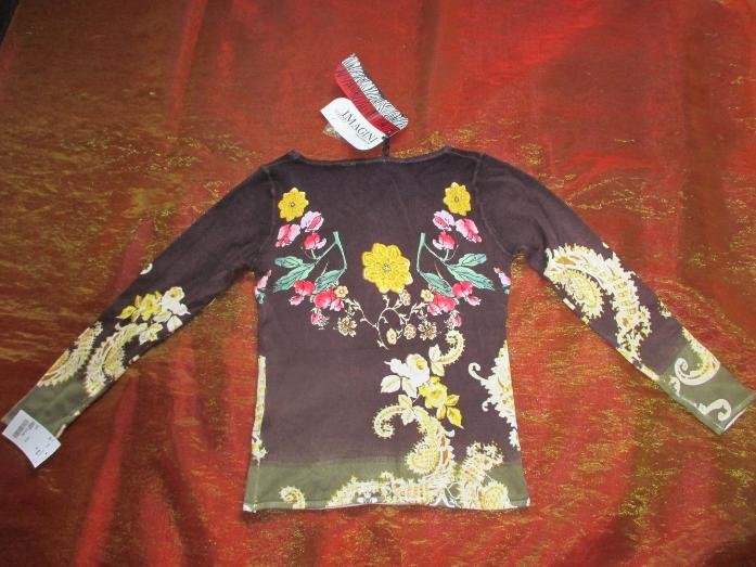 NEU mit ETIKETT * Glitzer * Kristall * Stäbchen * Blüten * Flower- Power- Style * Feinstrick- Pullover 