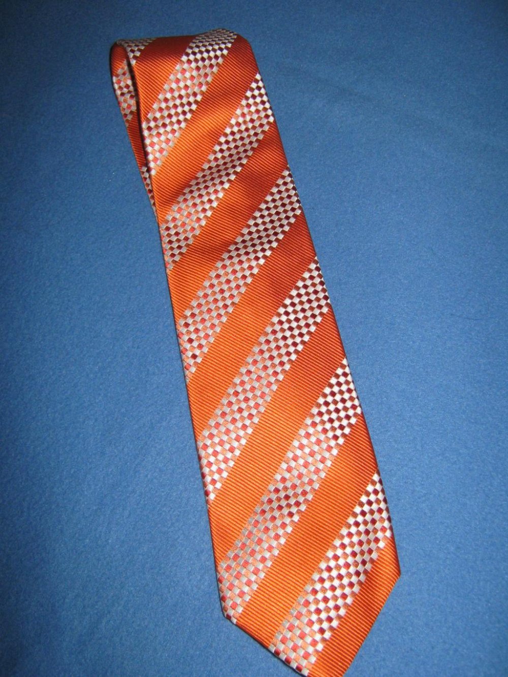NEU * Ausgefallen * edel * DESIGNER * Anlass * Business * Seiden * Streifen * Krawatte ''van Laack'' orange *