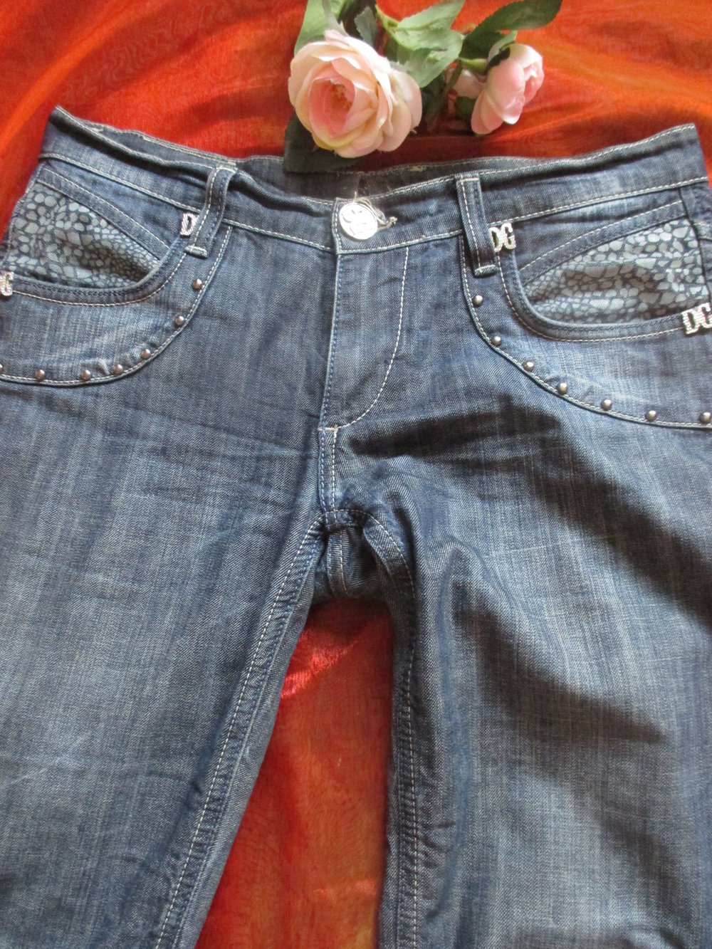 NEU * Animal * Mustermix Silber- Nieten * Bootcut * Jeans Hose 