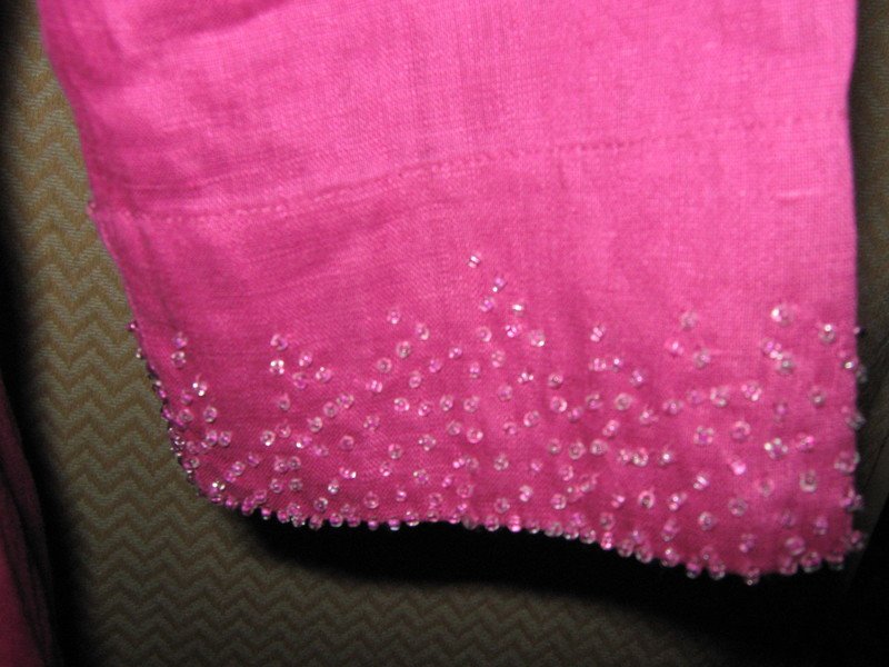 NEU * Edel * Glitzer * Perlen * Stickerei * Leinen * Hemd- Bluse *Jacke 