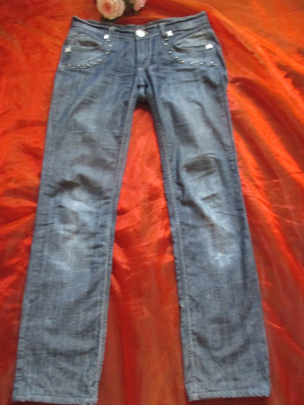 NEU * Animal * Mustermix Silber- Nieten * Bootcut * Jeans Hose 