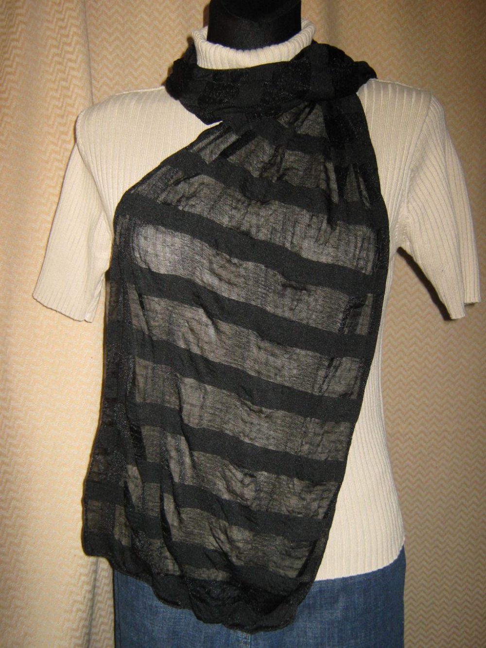 NEU * Elegant * edel * Long * langer * XL * Seiden- Chiffon * Schal * Tuch * Scarf 