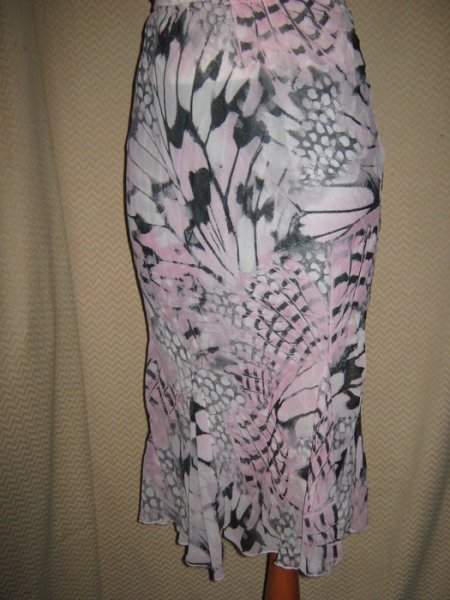 NEU * Edel * Seiden- Chiffon * Gipsy- Style * Zipfel * Gummizug * Rock 