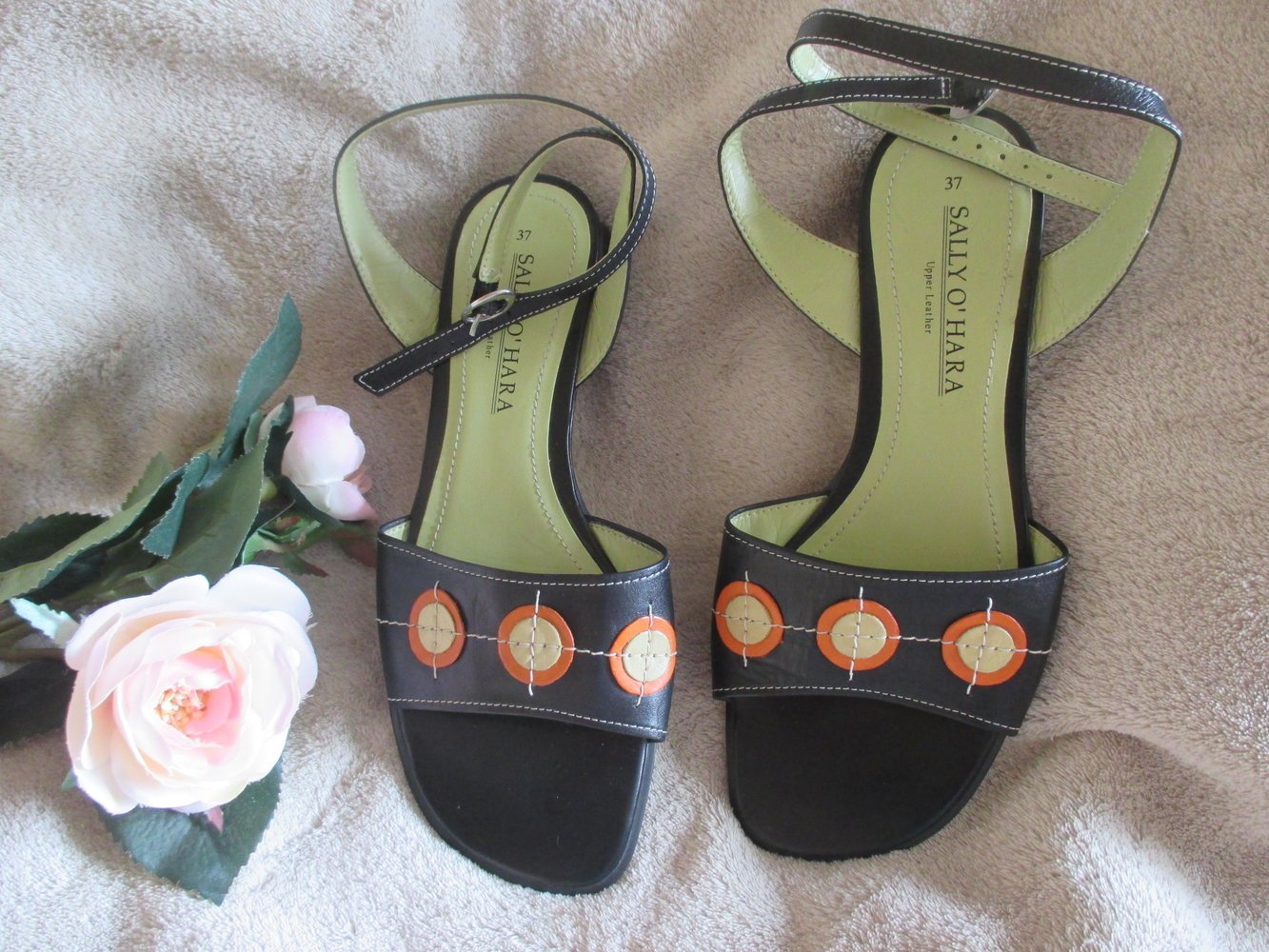 NEU * Echt Nappa Leder * Fessel * Riemchen * Sandalen * Sandaletten 