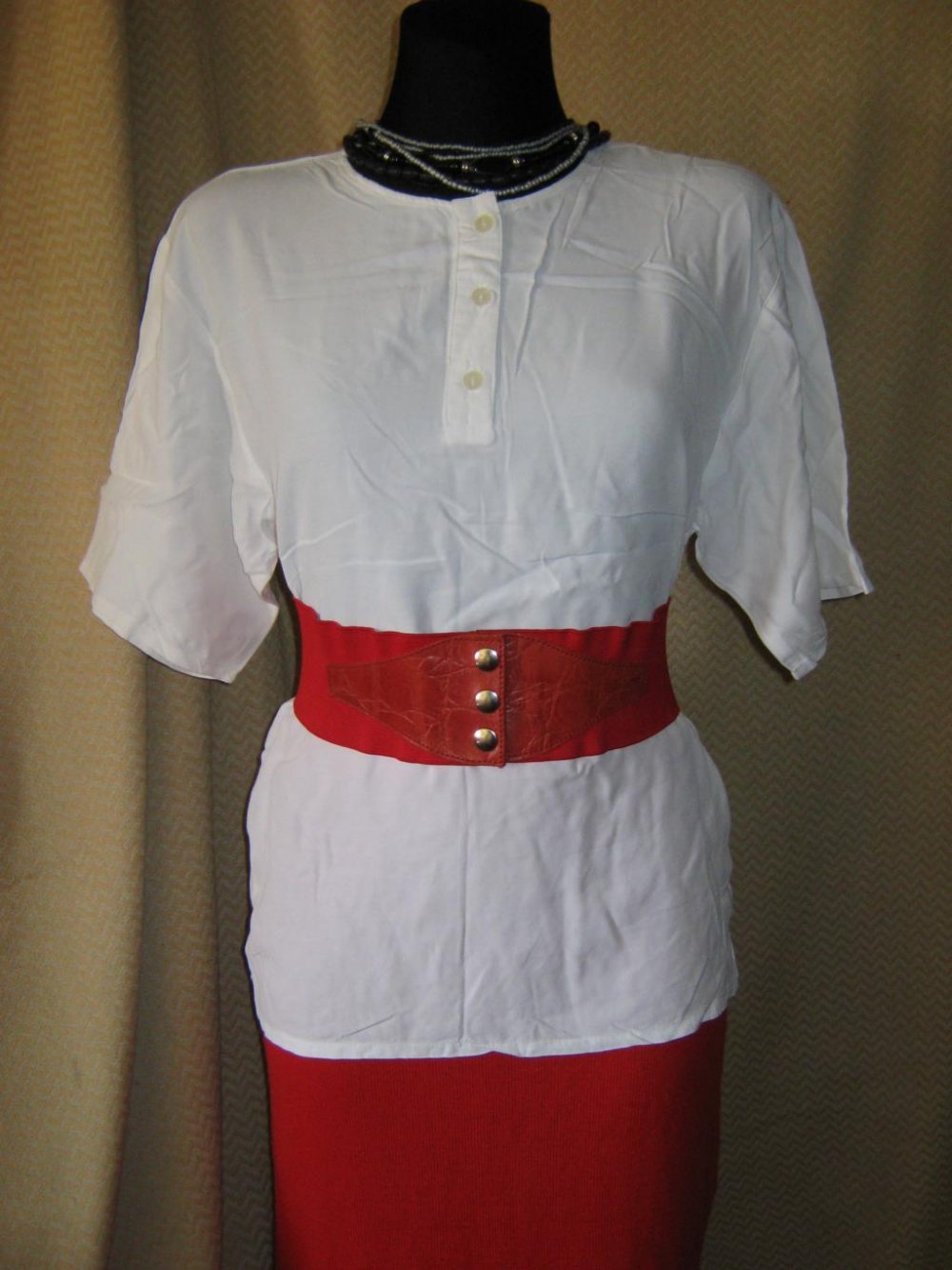 NEU * Edel * klassisch * Halbarm * ohne Kragen Bluse * Tunika 
