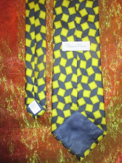 NEU * Edel * stylisch * Original VINTAGE * Business * Anlass * Anzug * Reine * Seide * Geometrie * Karos * DESIGNER * Krawatte * Binder 