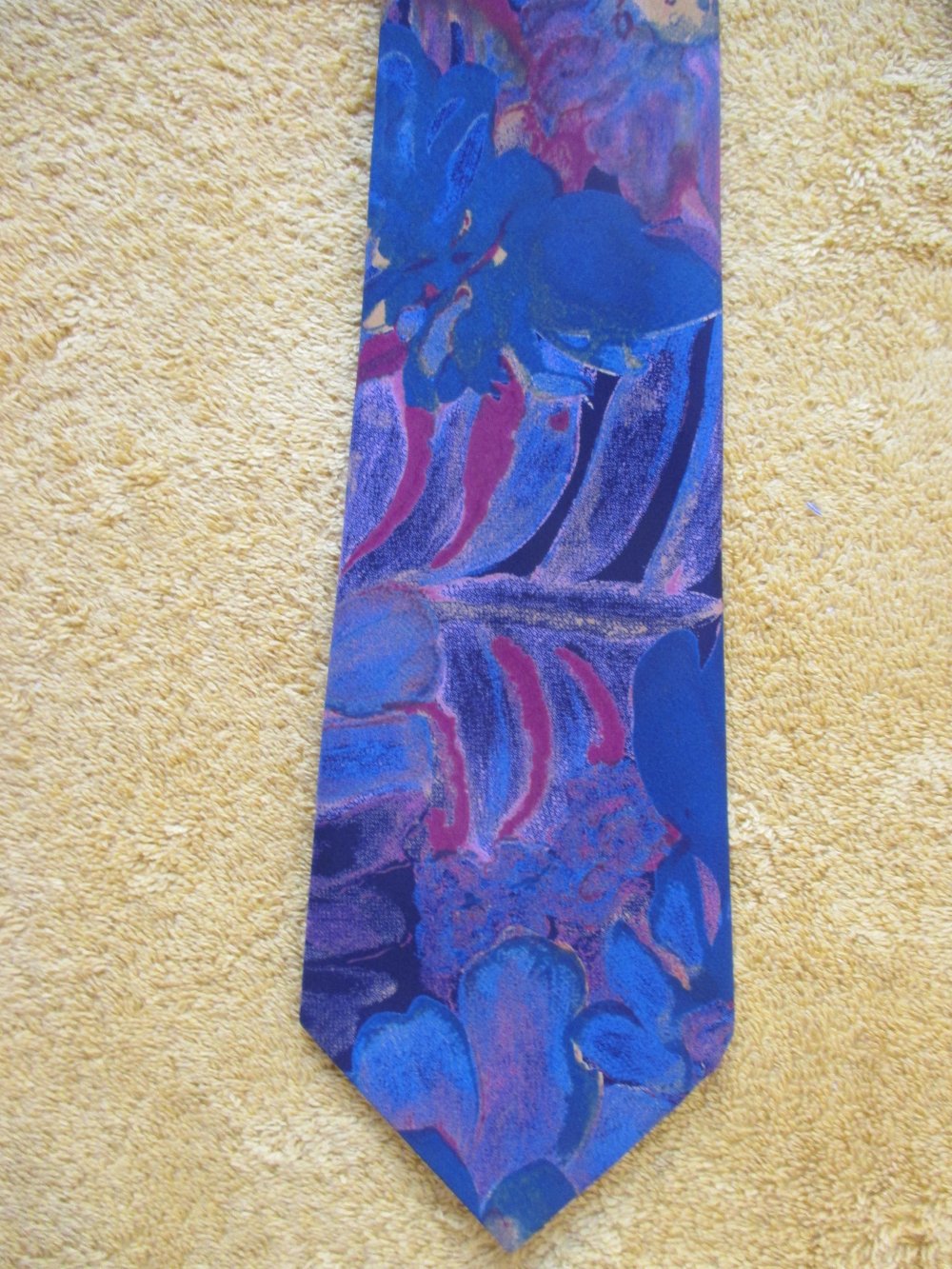 NEU * Elegant * Original VINTAGE * Business * Ausgeh * Phantasie * Wave * Seiden * Krawatte 