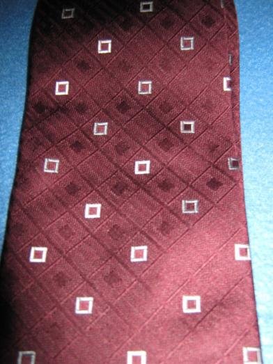 NEU * Elegant * klassisch * Business * DESIGNER * 100% Seiden * Krawatte * bordaux * dunkel- wein- rot * weiß *