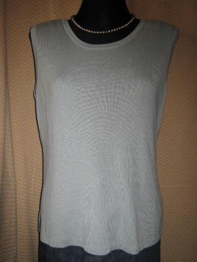  NEU * Edel * klassisch * Feinstrick- Pullover ohne Arm 