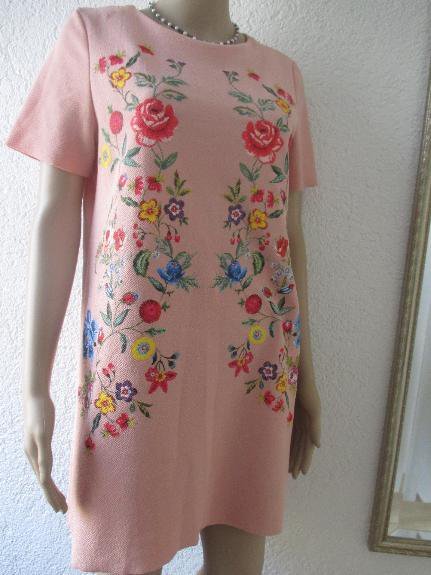 NEU * Boho * Trachten * Folklore * Blumen * Rosen * Blüten * Flower- Power * Ornamente * Print * Etui * Koffer * Strech * Kleid 