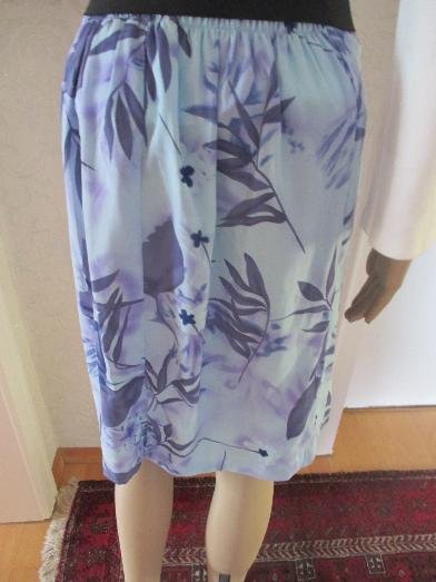 NEU * Aquarell * Blüten * Blätter * Flower- Power * A- Linie * Gummizug * Rock 