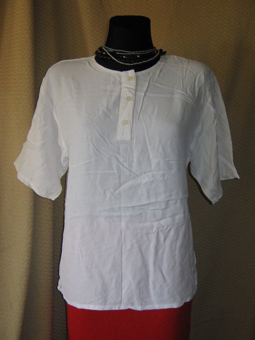 NEU * Edel * klassisch * Halbarm * ohne Kragen Bluse * Tunika 