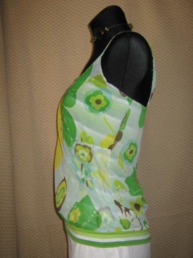 NEUw * Blüten * Blumen * Flower- Power * Festival * Hippie- Style * Glitzer- Pailletten * Seiden- Chiffon * Träger- Top * Shirt 