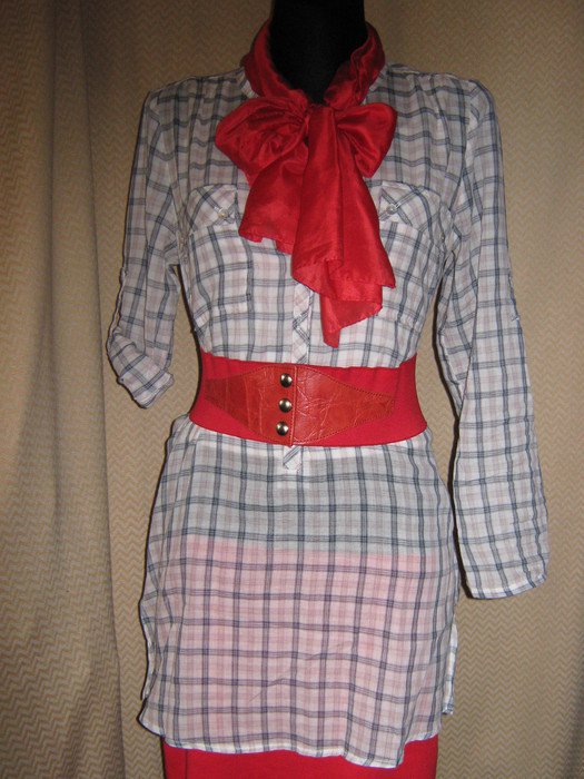 NEU * Long * Langarm * Kurzarm * Umwandelbar * Karo * Bluse * Tunika 