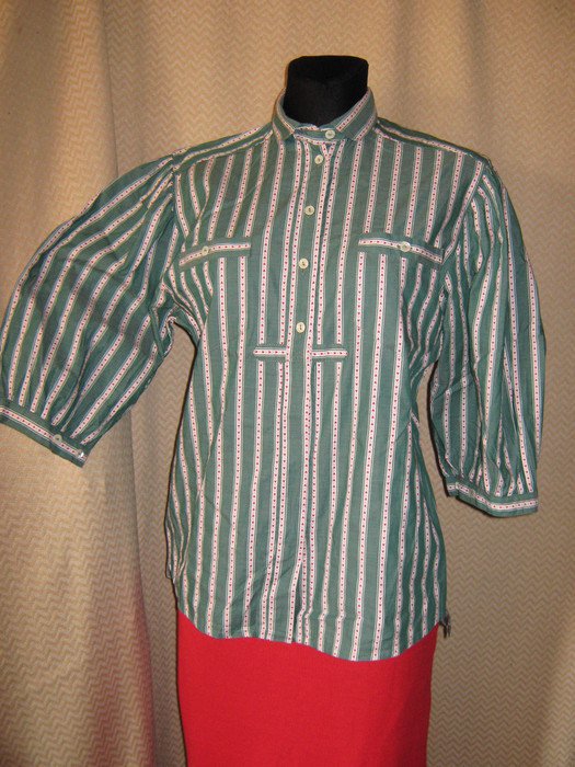 NEU * Original Granny VINTAGE * Romantik * Herzchen * Puffärmel * Brauchtums * Trachten- Style * Bluse 
