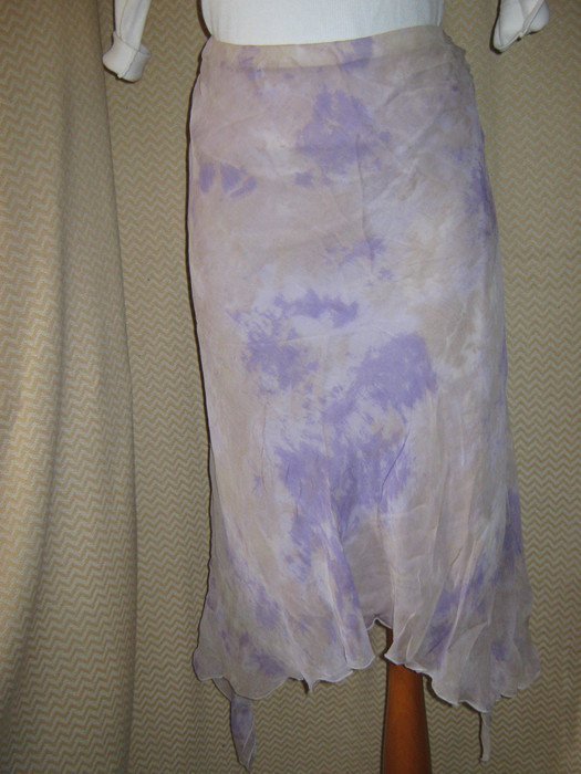 NEU * Batik- Look * Seiden Chiffon * Crinkel * Elfen- Style * Zipfel * ROCK oder Bandaeu KLEID 