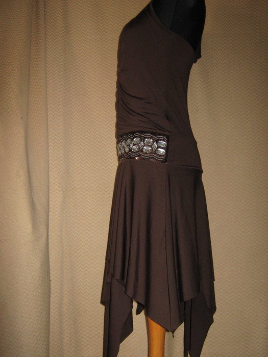 NEU * Original VINTAGE * Edel * Anlass * Party * Cocktail * Abend * Strass * Kristalle * Glitzer * Stickerei * Neckholder * Zipfel * Kleid 