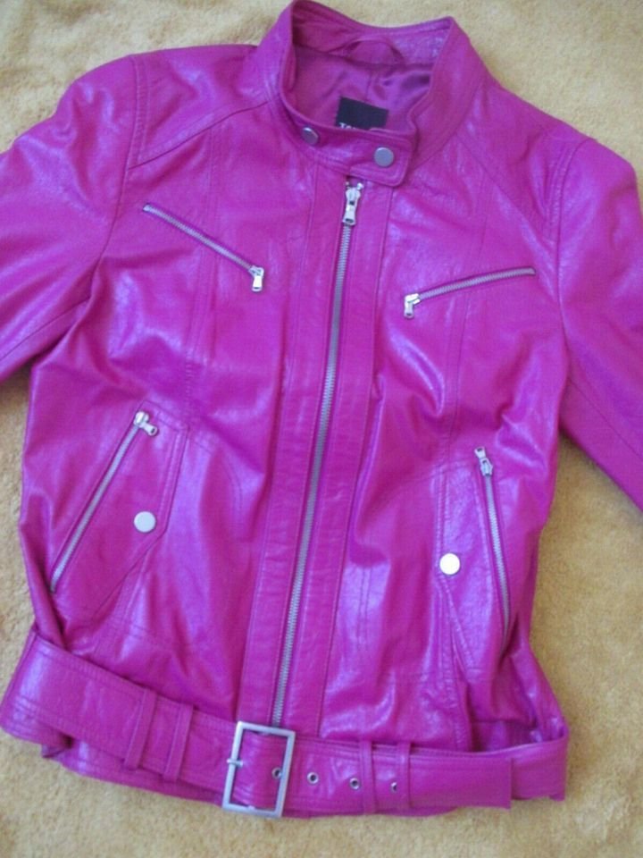 NEU * Ausgefallen * Biker-Style * Echt * Glatt * Nappa * Leder * Jacke * Lederjacke 