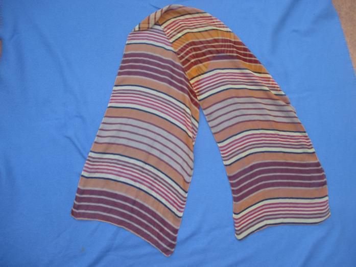  NEU * Duftig * Krepp- Chiffon * DESIGNER * XL- SCHAL * Hals- TUCH * Scarf * terra- cotta * vanille * schoko- braun *
