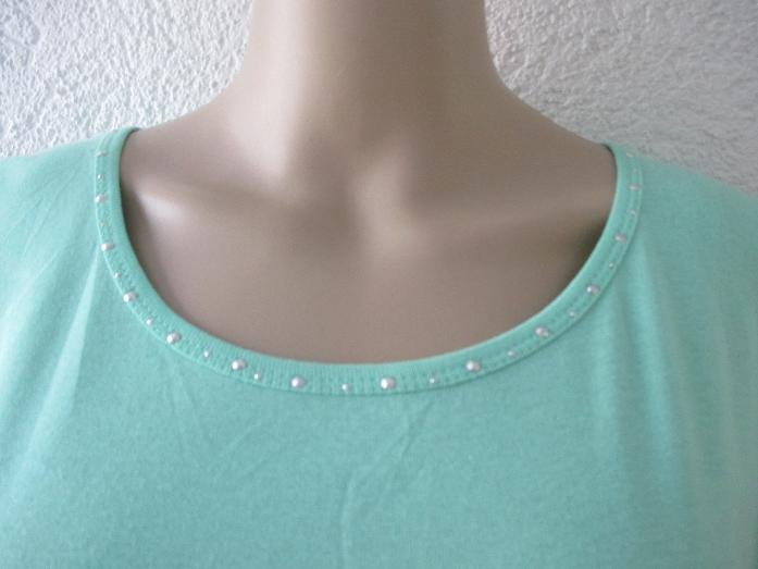  NEU mit ETIKETT * Edel * Silber Nieten * Tank * Top * T- Shirt 