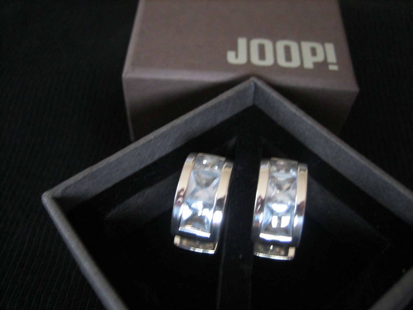 Traumhaft schöne JOOP! Silber-Creolen - völlig NEU! - stylische, edle Accessoires!!