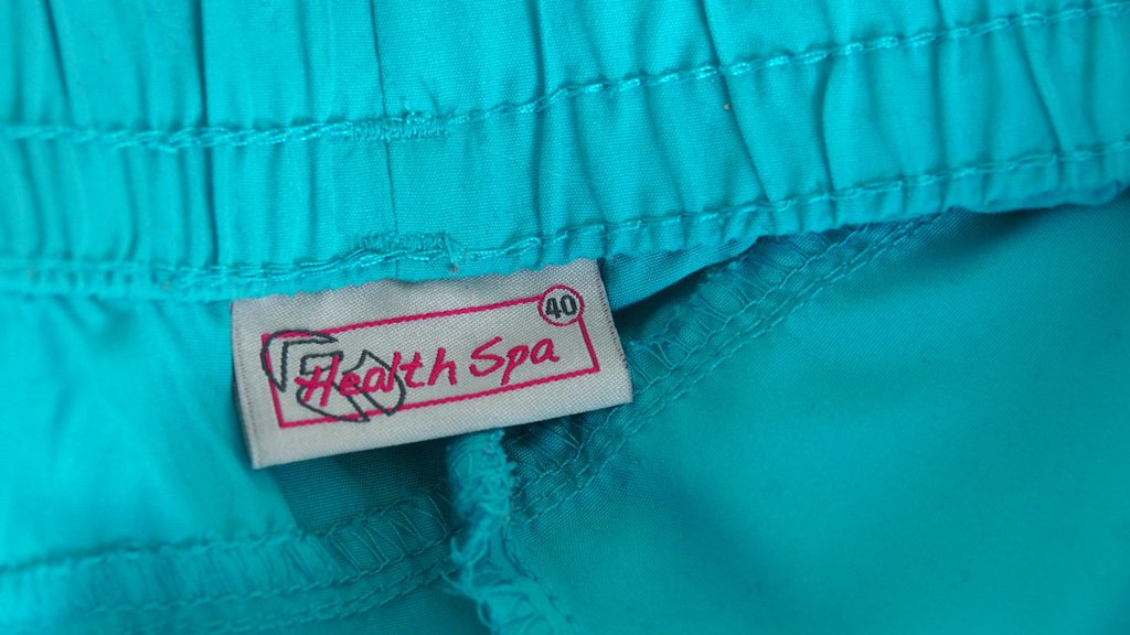 Coole türkise Sporthose, Sommerhose, kurze Hose, Hotpants